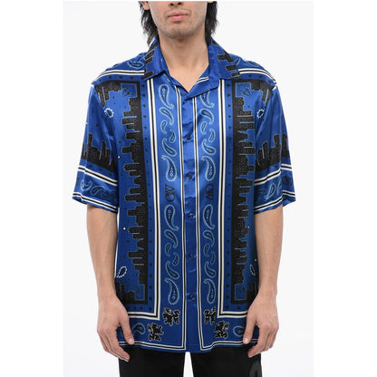 Bandana Motif Bowling Shirt