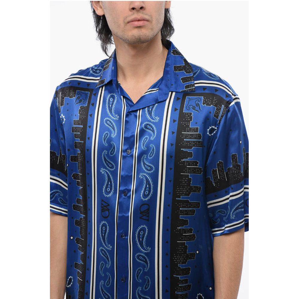 Bandana Motif Bowling Shirt