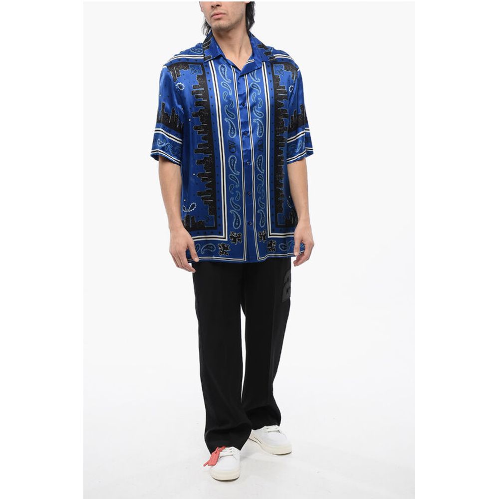 Bandana Motif Bowling Shirt
