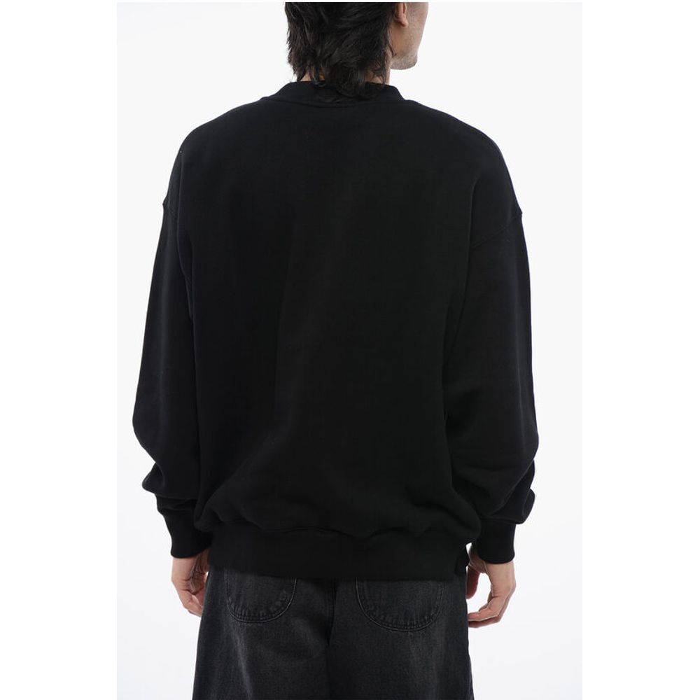 Cotton 23 SKATE Crew-neck Sweatshirt with Contrast Embroider