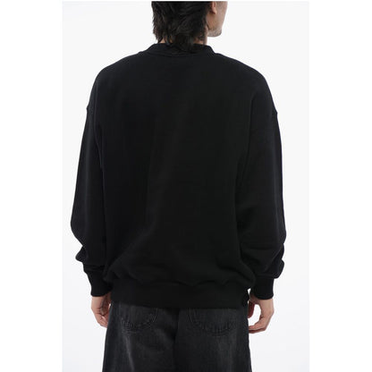 Cotton 23 SKATE Crew-neck Sweatshirt with Contrast Embroider