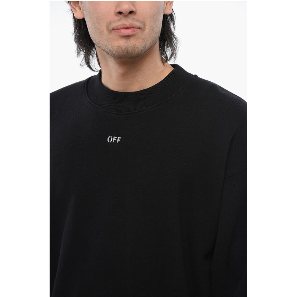 Cotton 23 SKATE Crew-neck Sweatshirt with Contrast Embroider