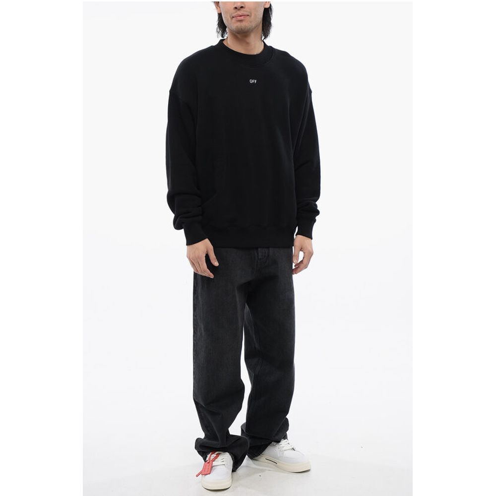 Cotton 23 SKATE Crew-neck Sweatshirt with Contrast Embroider