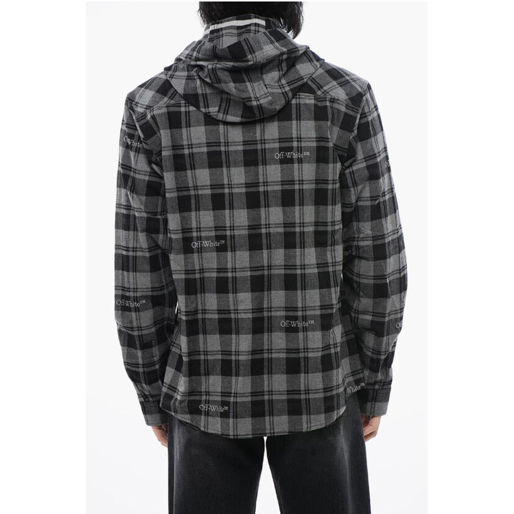 Hooded Checkered Shirt
