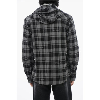 Hooded Checkered Shirt