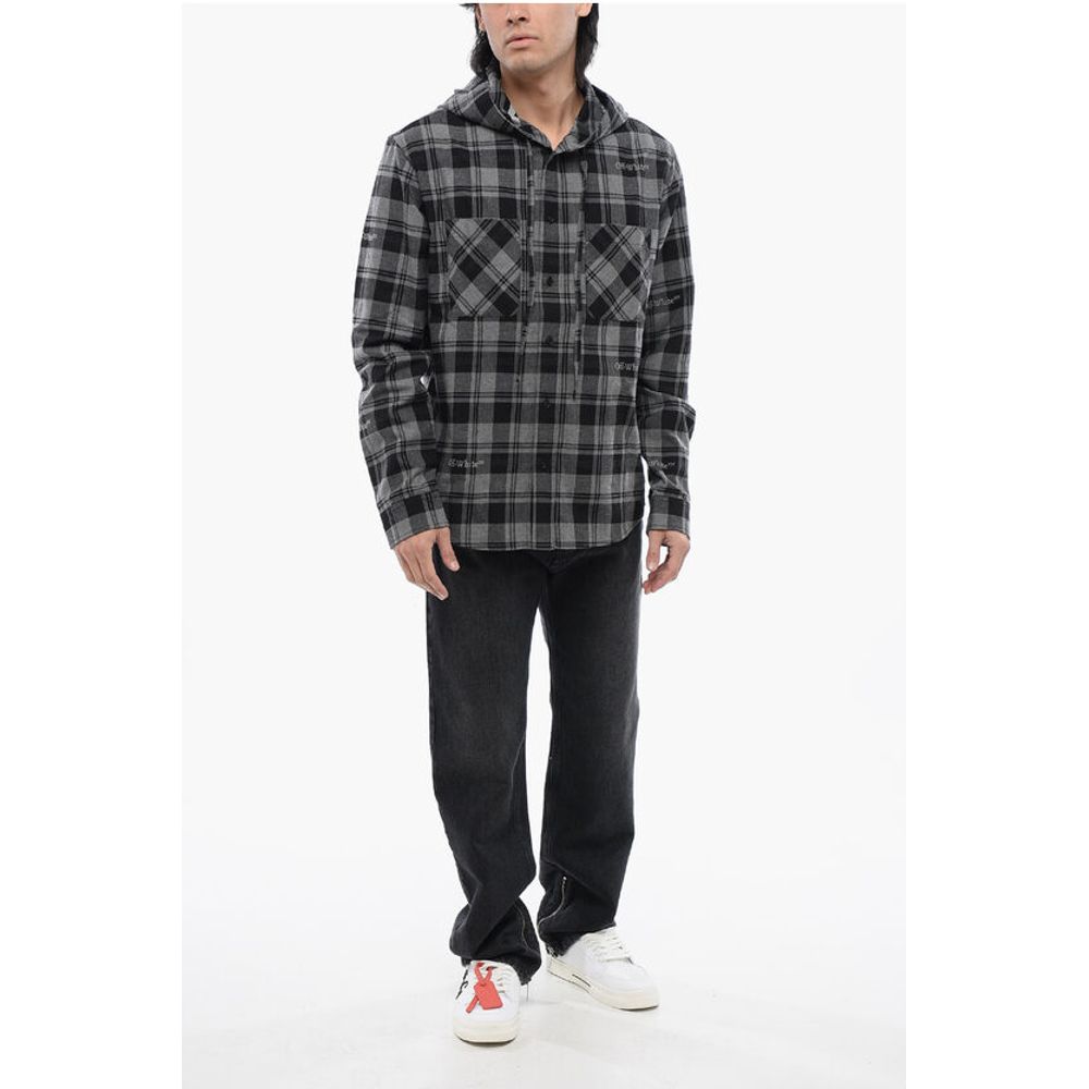 Hooded Checkered Shirt