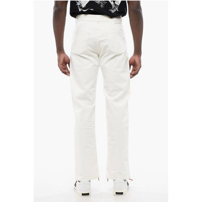Stretch Denim Jeans with Ankle Zip 20cm