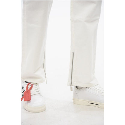 Stretch Denim Jeans with Ankle Zip 20cm