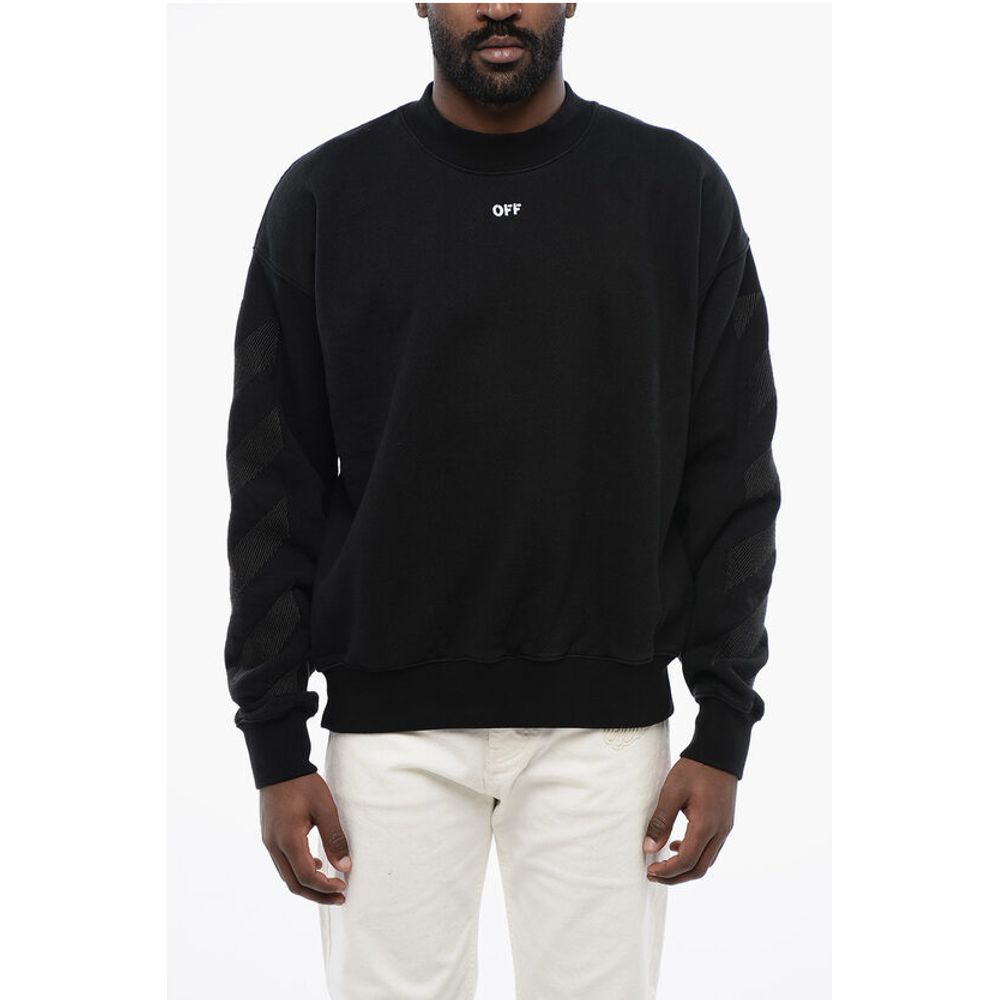 Solid Color CORNELY DIAGS SKATE Crew-neck Sweatshirt with Em