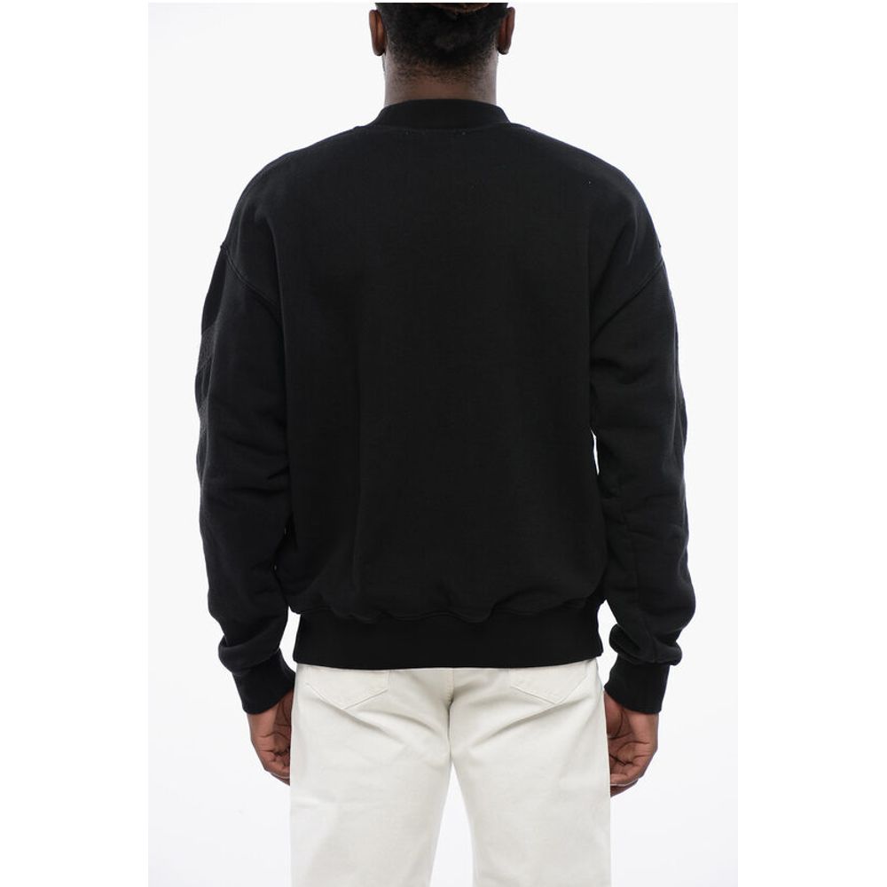 Solid Color CORNELY DIAGS SKATE Crew-neck Sweatshirt with Em