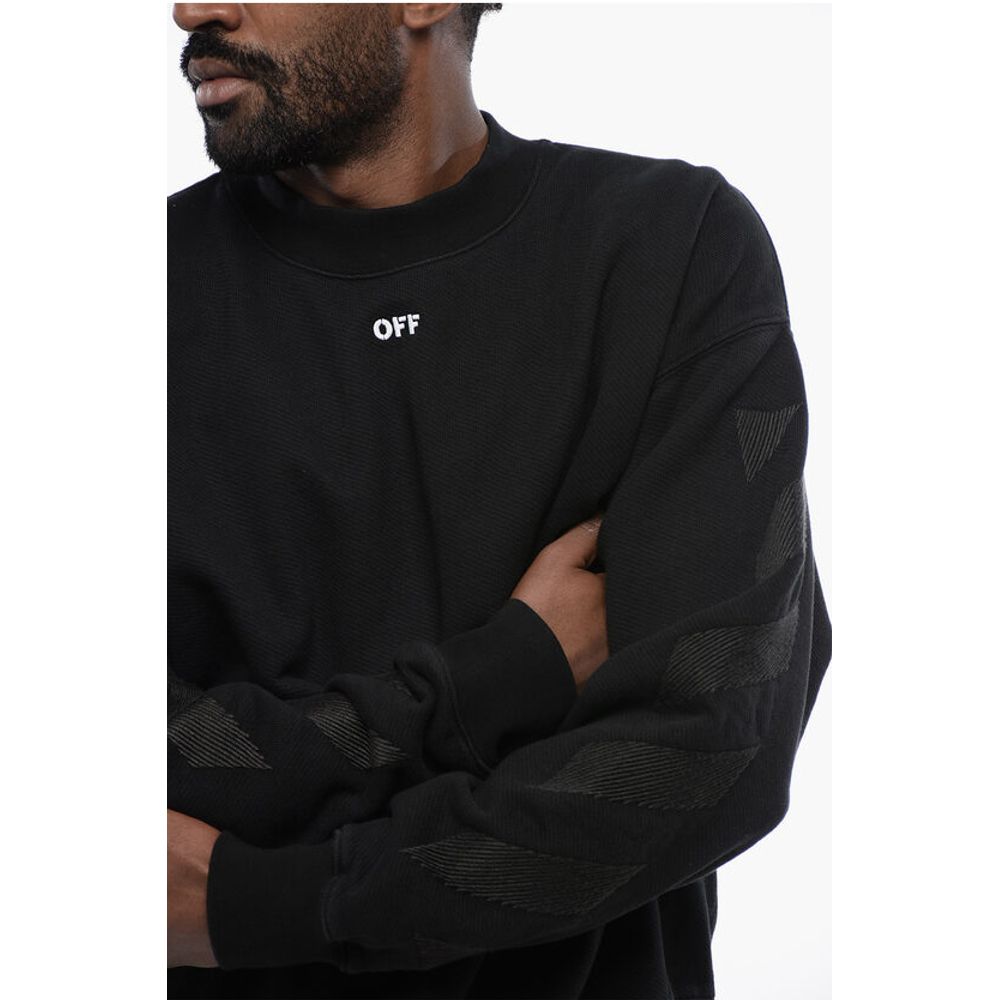 Solid Color CORNELY DIAGS SKATE Crew-neck Sweatshirt with Em
