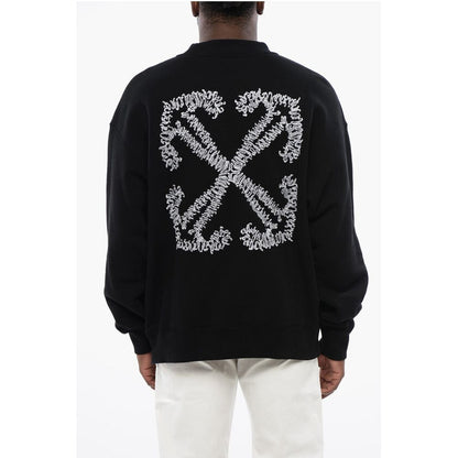 Brushed Cotton TATTOO ARROW Crewneck Sweatshirt