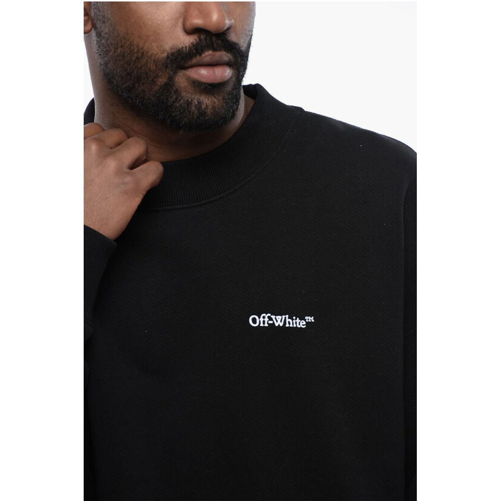 Brushed Cotton TATTOO ARROW Crewneck Sweatshirt