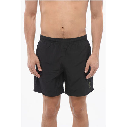 Embroidered Logo SKULL Swimshorts