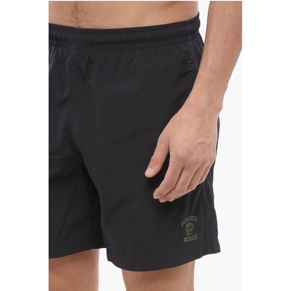 Embroidered Logo SKULL Swimshorts