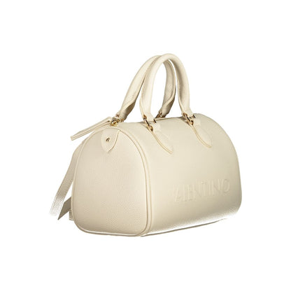 Beige Polyethylene Women Handbag