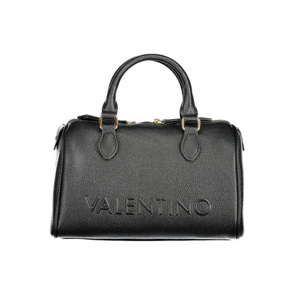Black Polyethylene Women Handbag