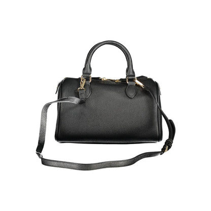 Black Polyethylene Women Handbag