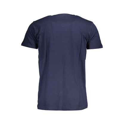 Blue Cotton Men T-Shirt
