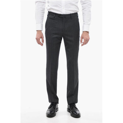 4 Pocket Virgin Wool Pants with Belt Loops