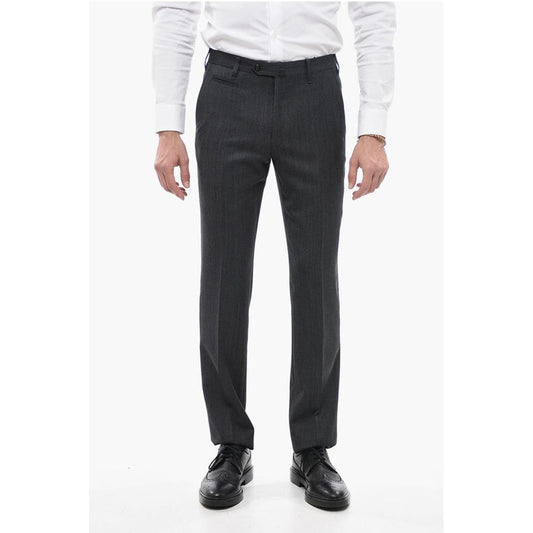 4 Pocket Virgin Wool Pants with Belt Loops