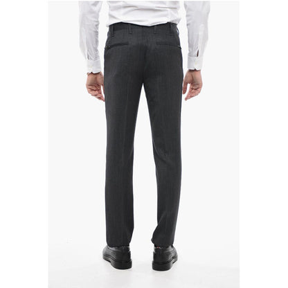 4 Pocket Virgin Wool Pants with Belt Loops