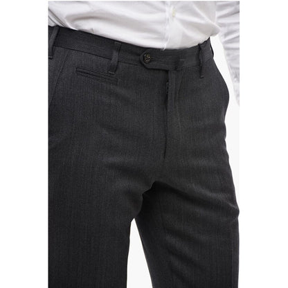 4 Pocket Virgin Wool Pants with Belt Loops