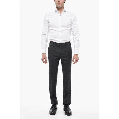 4 Pocket Virgin Wool Pants with Belt Loops