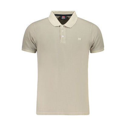 Beige Cotton Polo Shirt