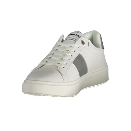 White Polyester Sneaker