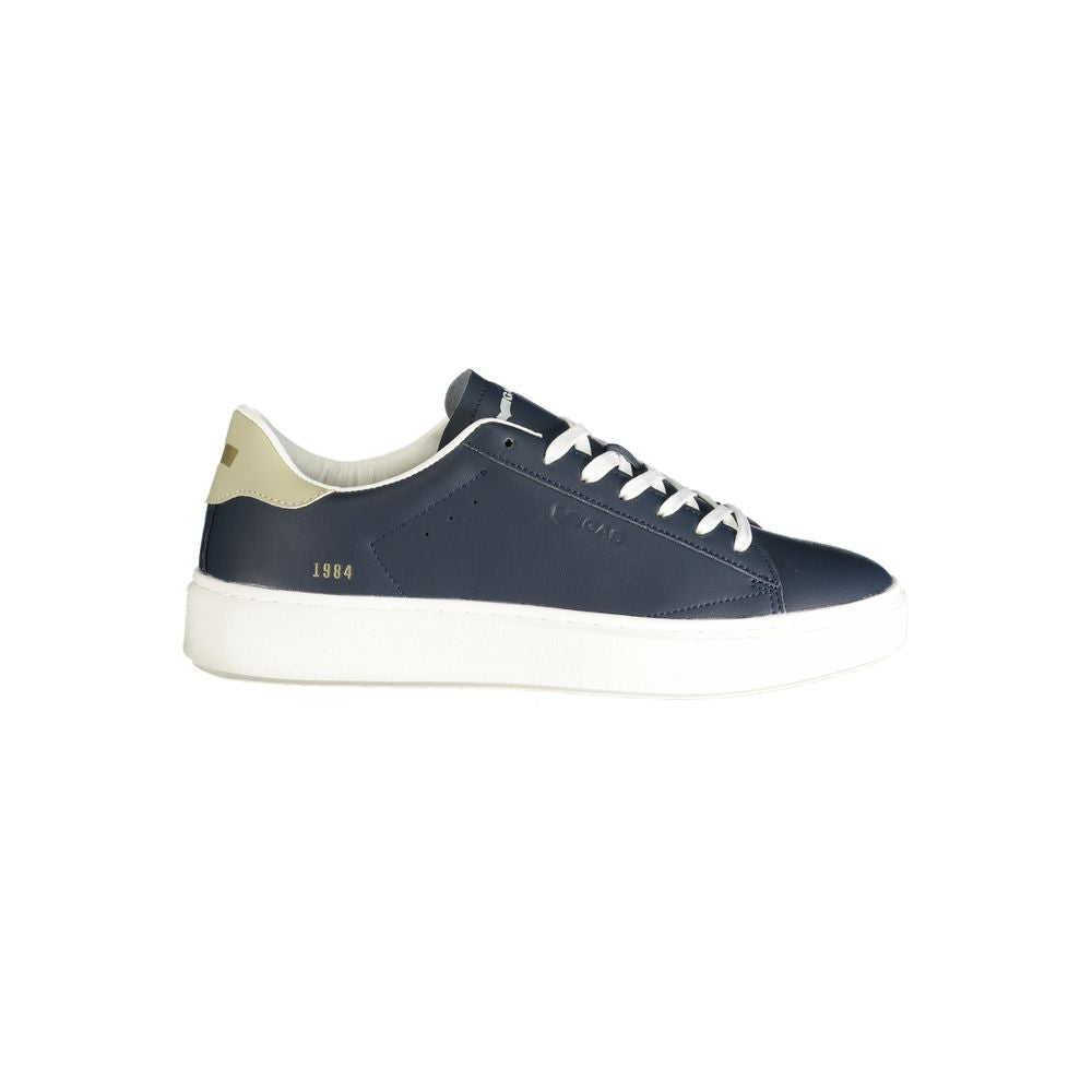Blue Polyester Sneaker
