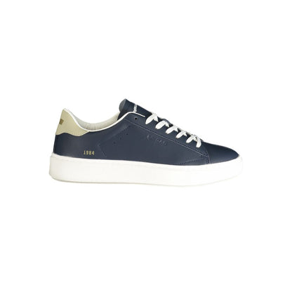Blue Polyester Sneaker