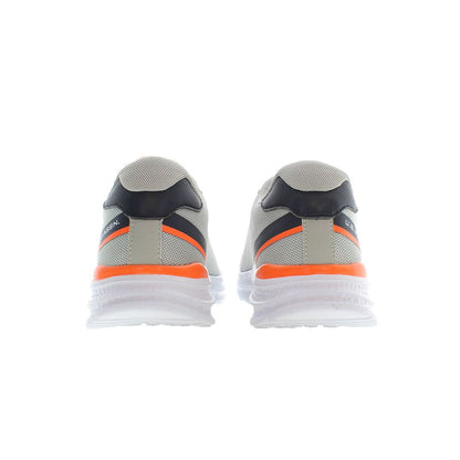 Brown Polyester Men Sneaker