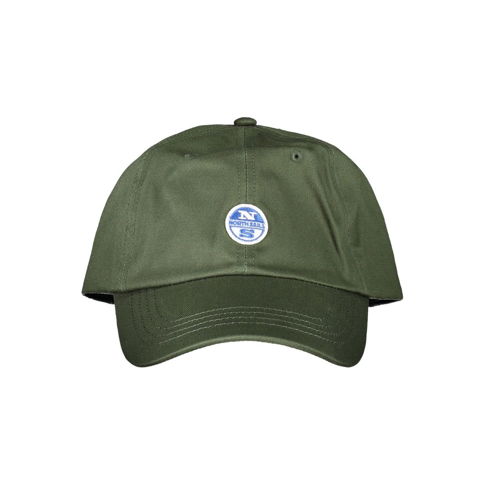 Green Cotton Men Cap