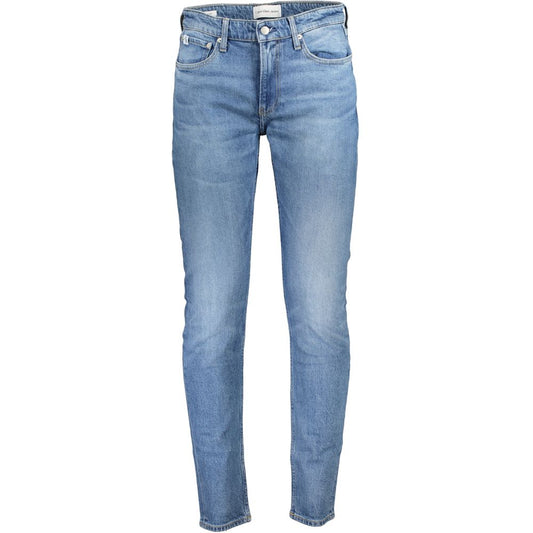 Light Blue Cotton Men Jeans