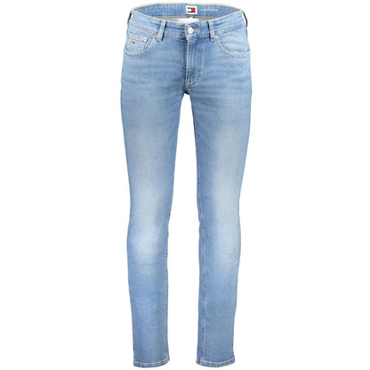 Light Blue Cotton Men Jeans