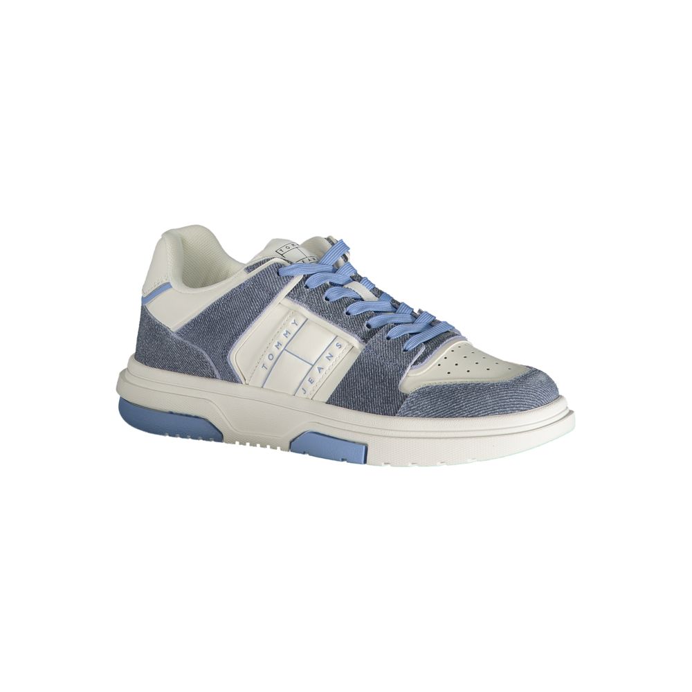 Light Blue Leather Women Sneaker