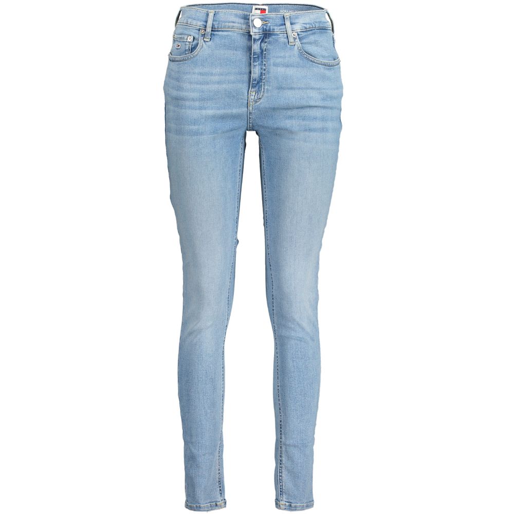 Light Blue Cotton Women Jeans