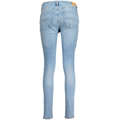 Light Blue Cotton Women Jeans