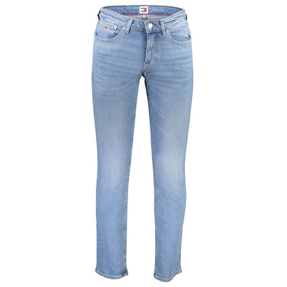 Light Blue Cotton Men Jeans