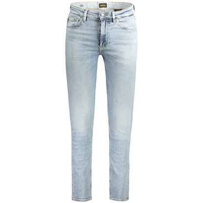 Light Blue Cotton Mens Jeans
