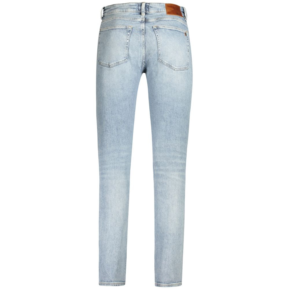 Light Blue Cotton Mens Jeans