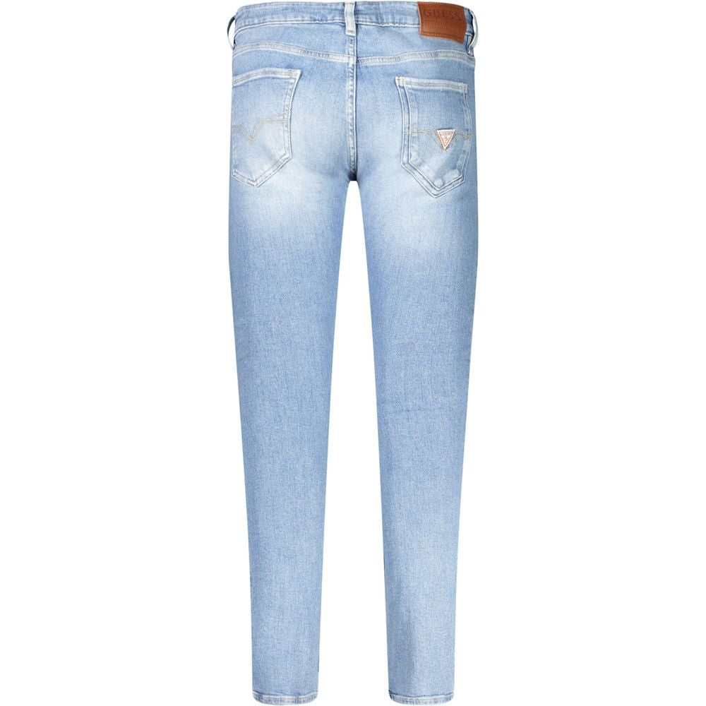 Light Blue Cotton Men Jeans