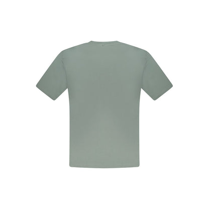 Green Cotton Men T-Shirt