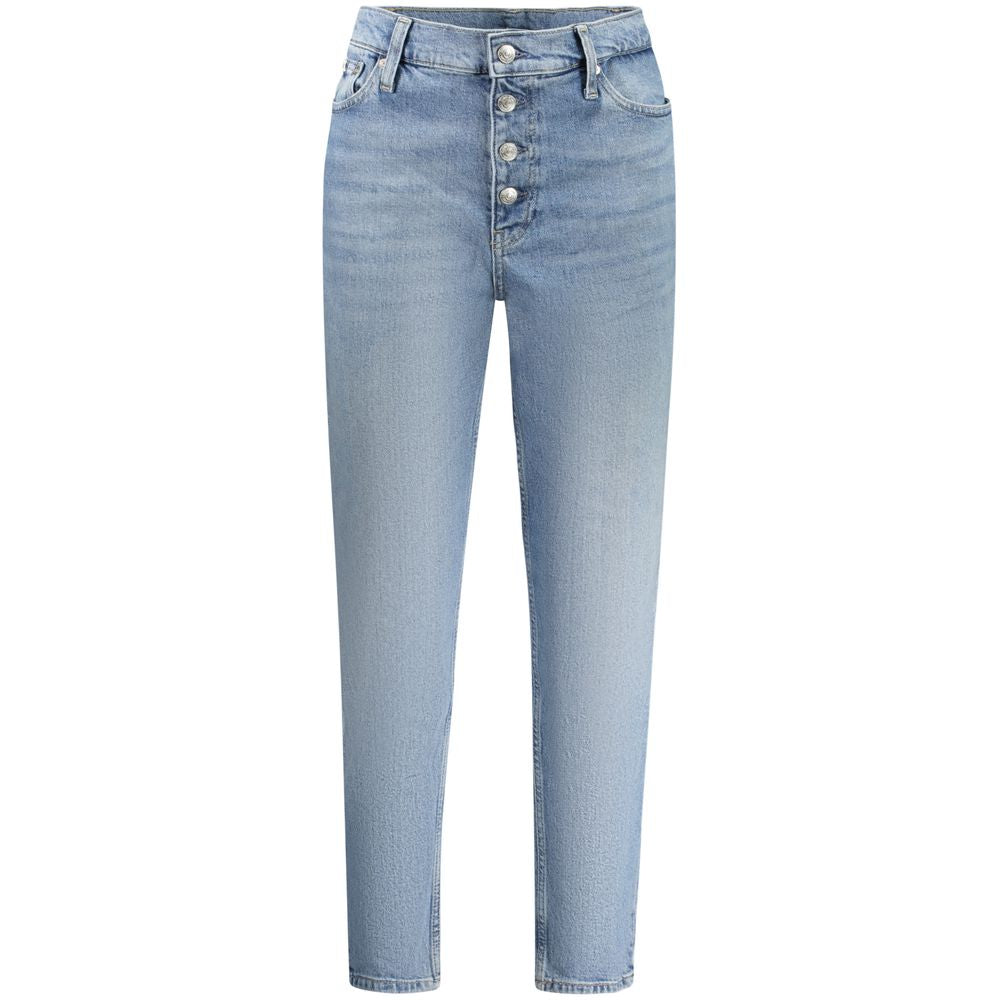 Light Blue Cotton Women Jeans