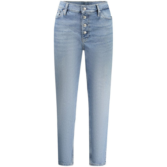 Light Blue Cotton Women Jeans