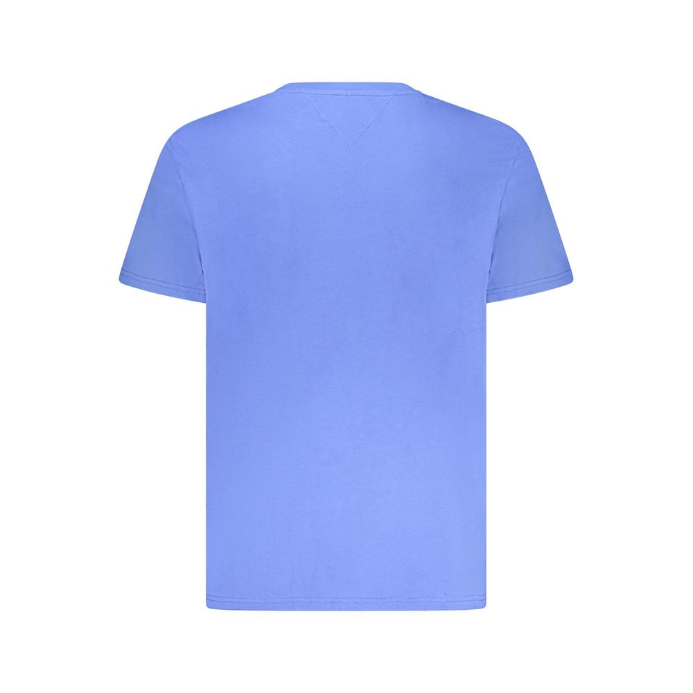 Blue Cotton Men T-Shirt