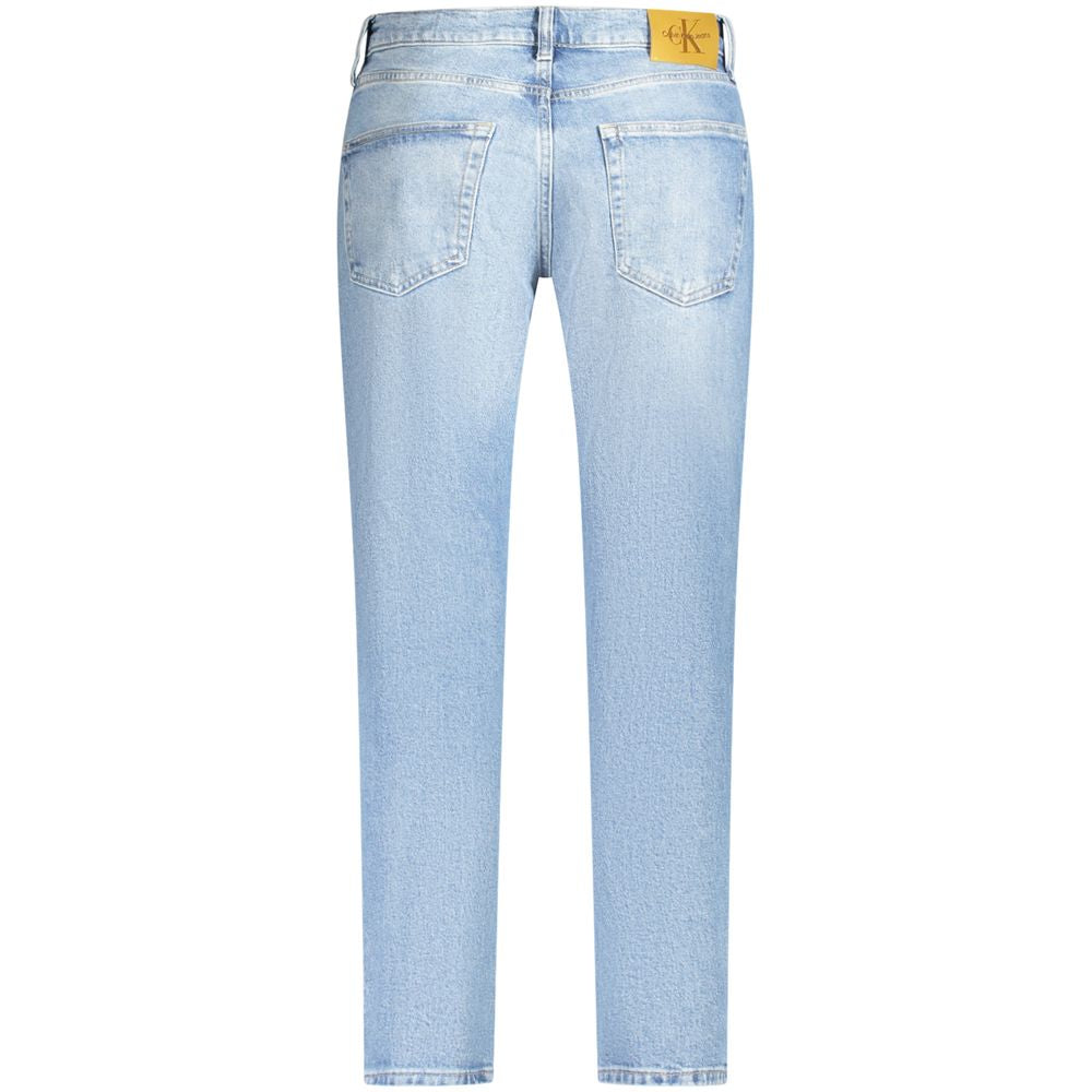 Light Blue Cotton Men Jeans