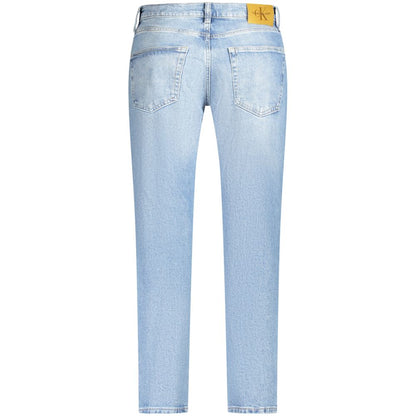 Light Blue Cotton Men Jeans