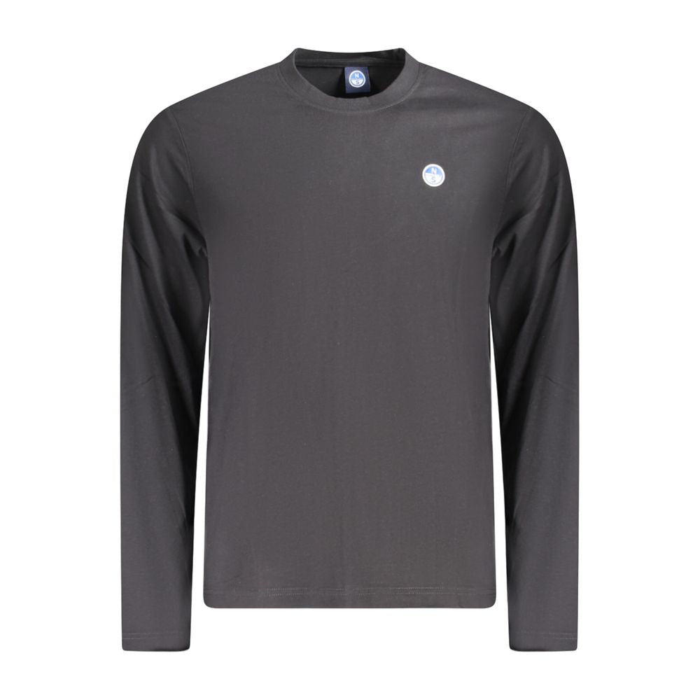 Black Cotton Men T-Shirt